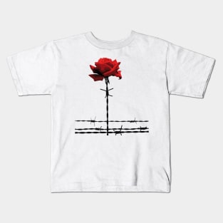 Barbed Rose Kids T-Shirt